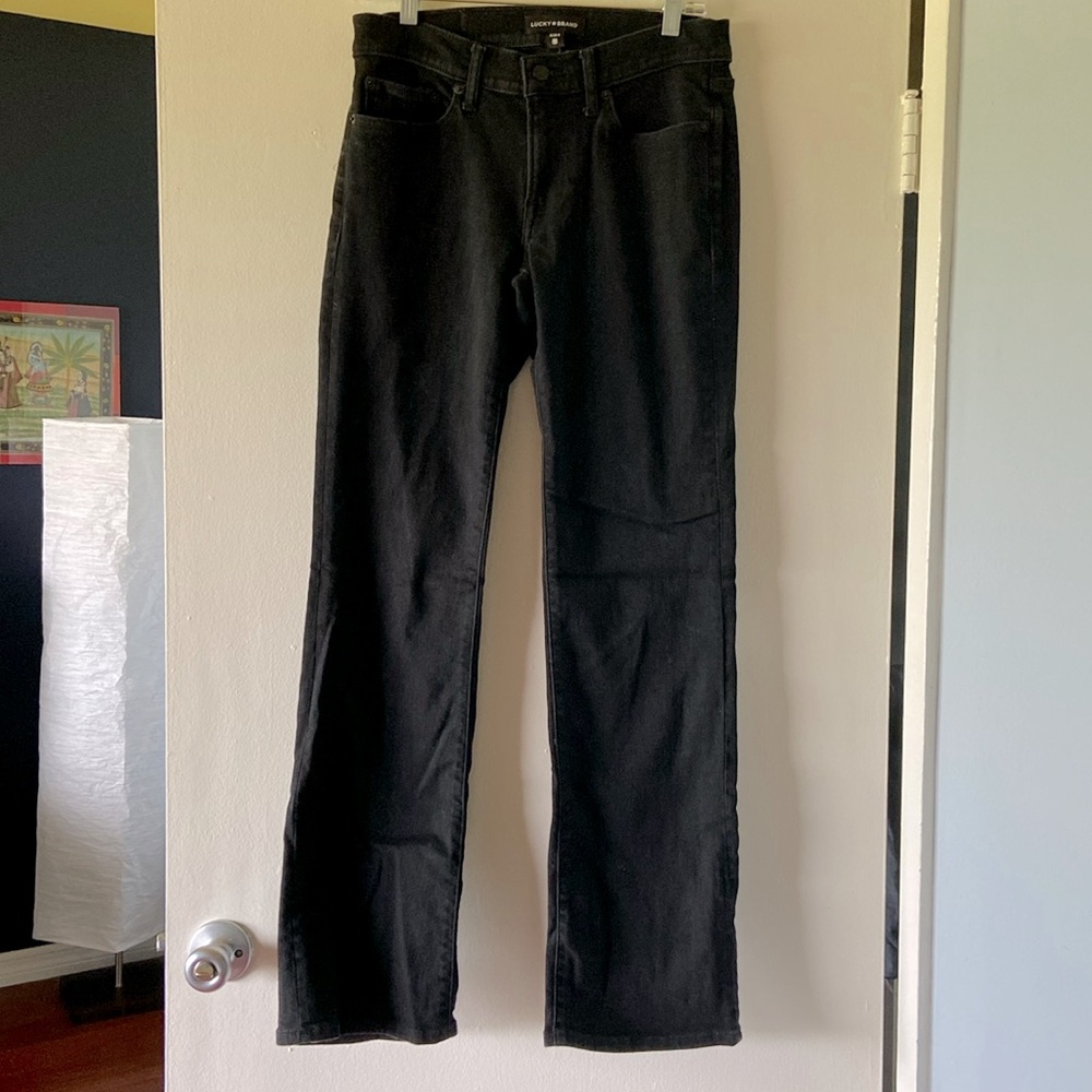 Lucky Brand deep black boot cut jeans